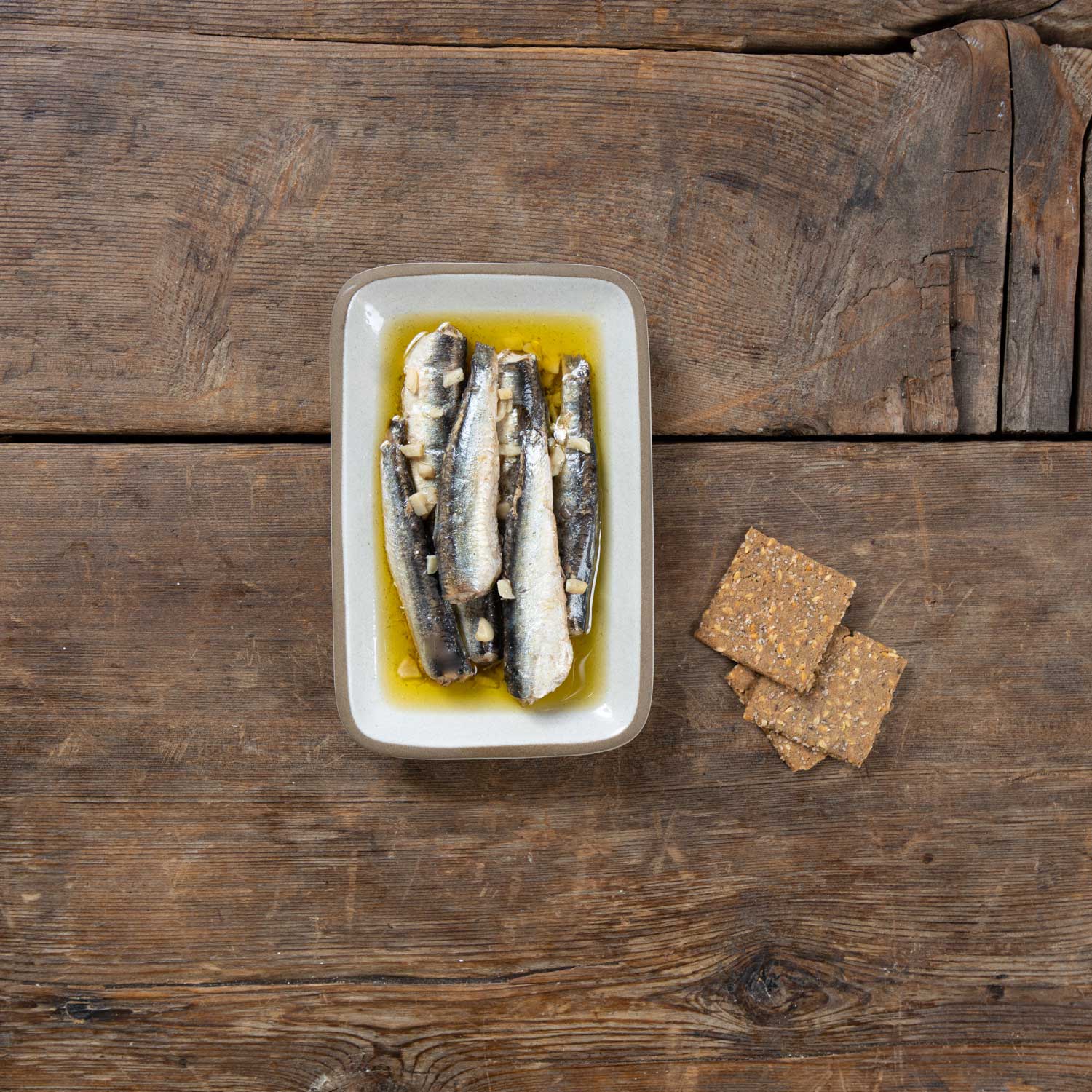Roasted Garlic Spanish White Anchovies