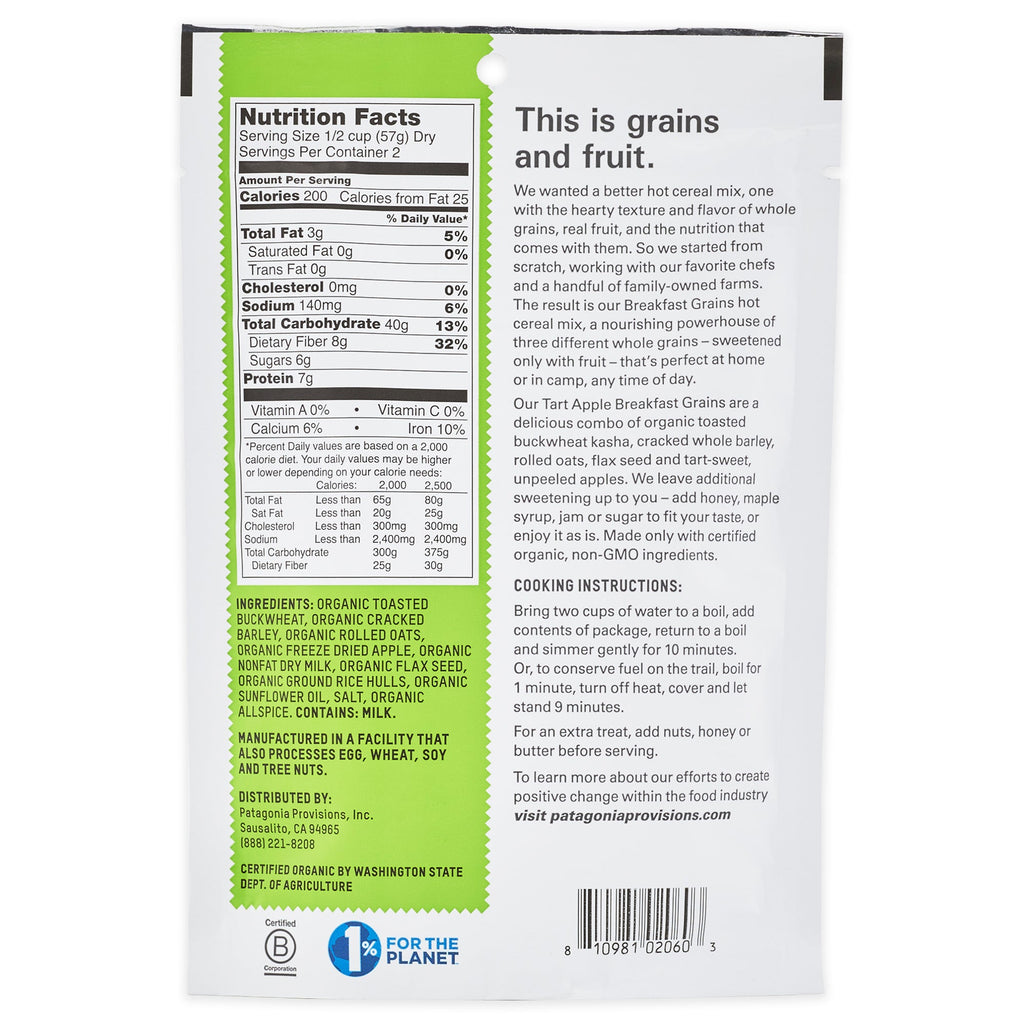 Organic Tart Apple Breakfast Grains