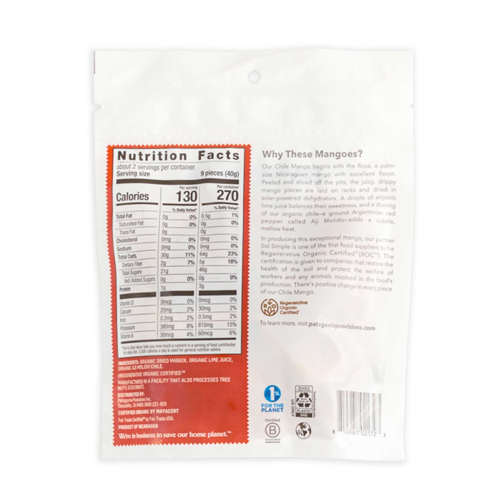 Chile Mango, Regenerative Organic Certified™