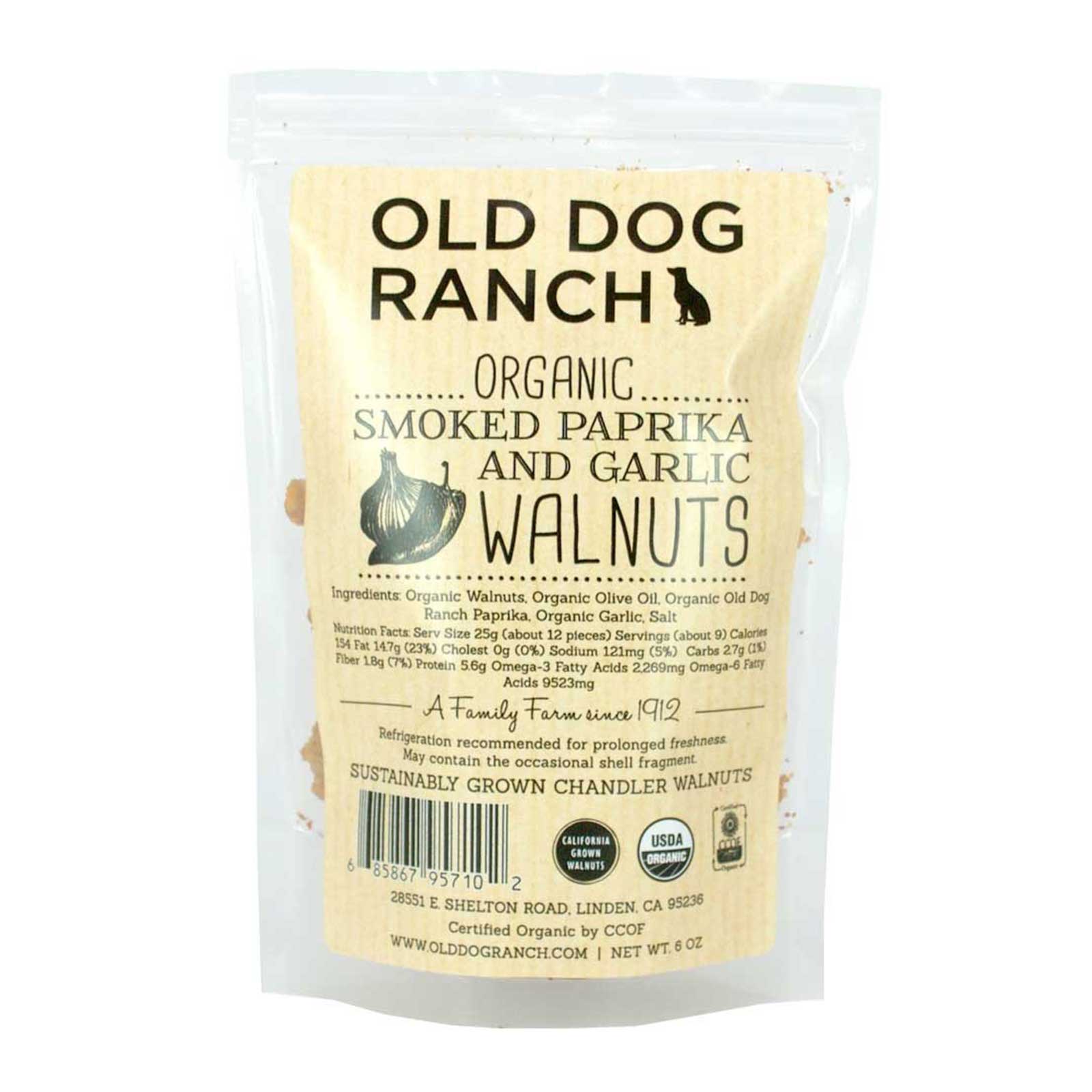 Organic Smoked Paprika and Garlic Walnuts