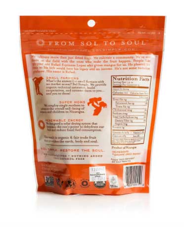 Regenerative Organic Certified Solar Dried Mango (6oz)