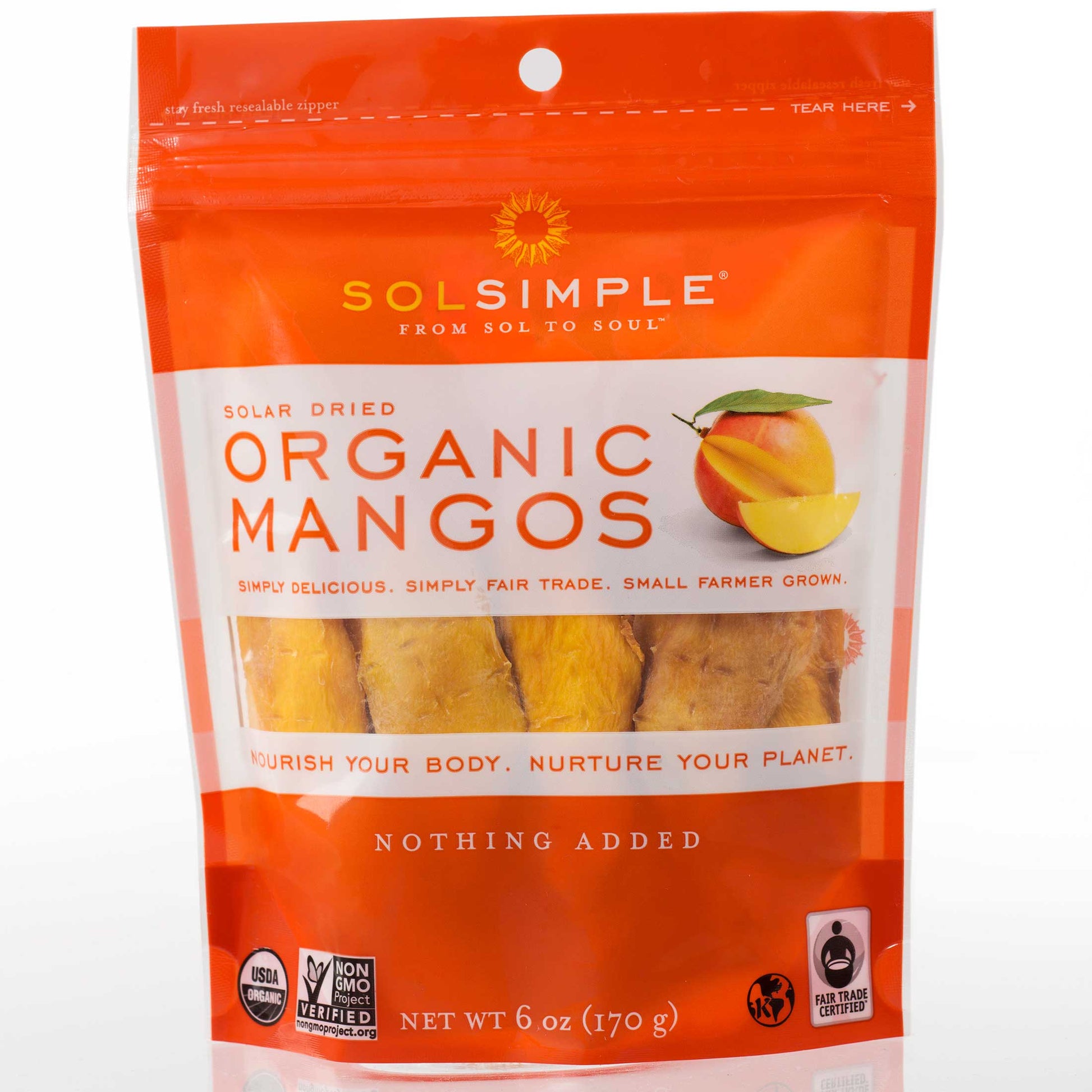 Regenerative Organic Certified Solar Dried Mango (6oz)