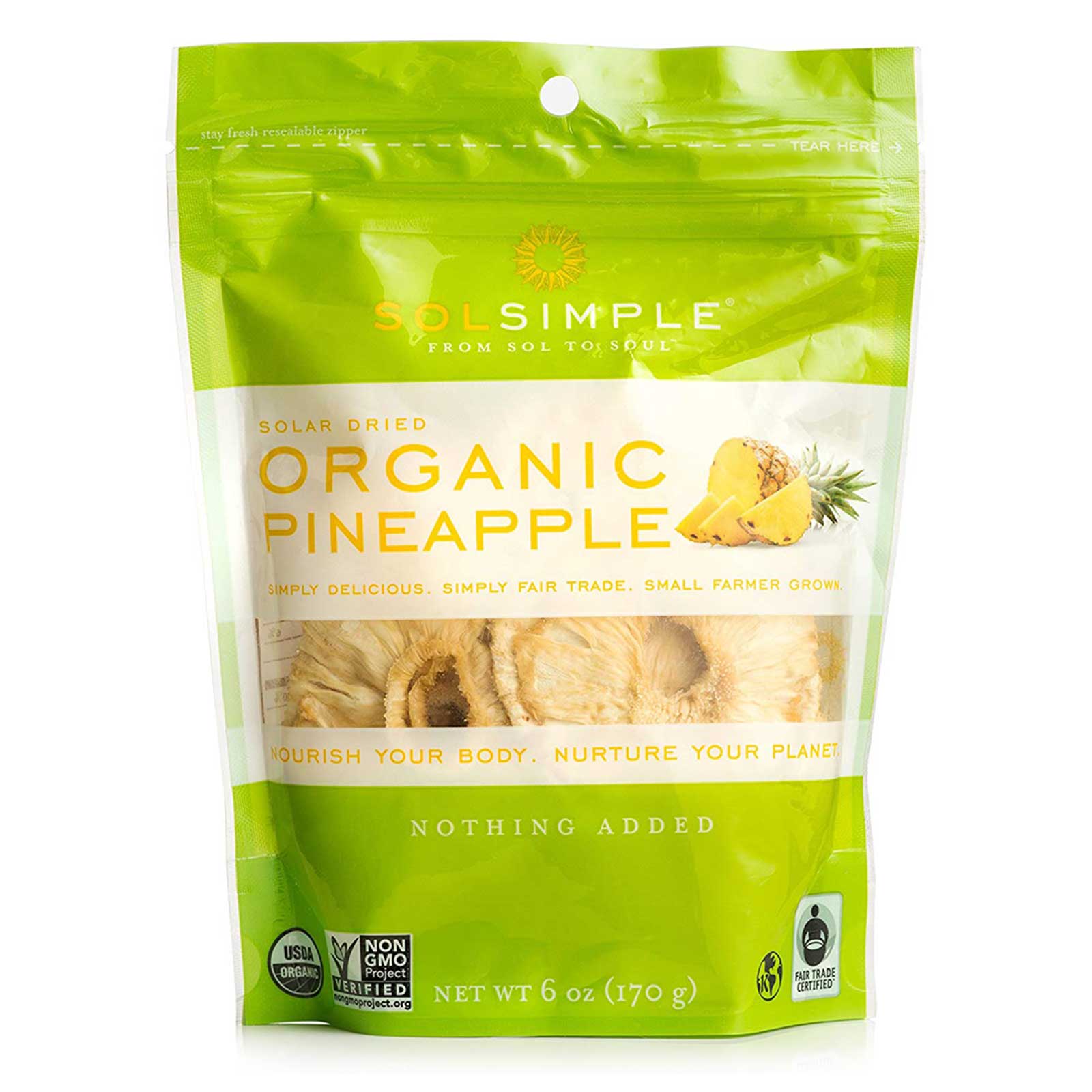 Organic Dried Pineapple