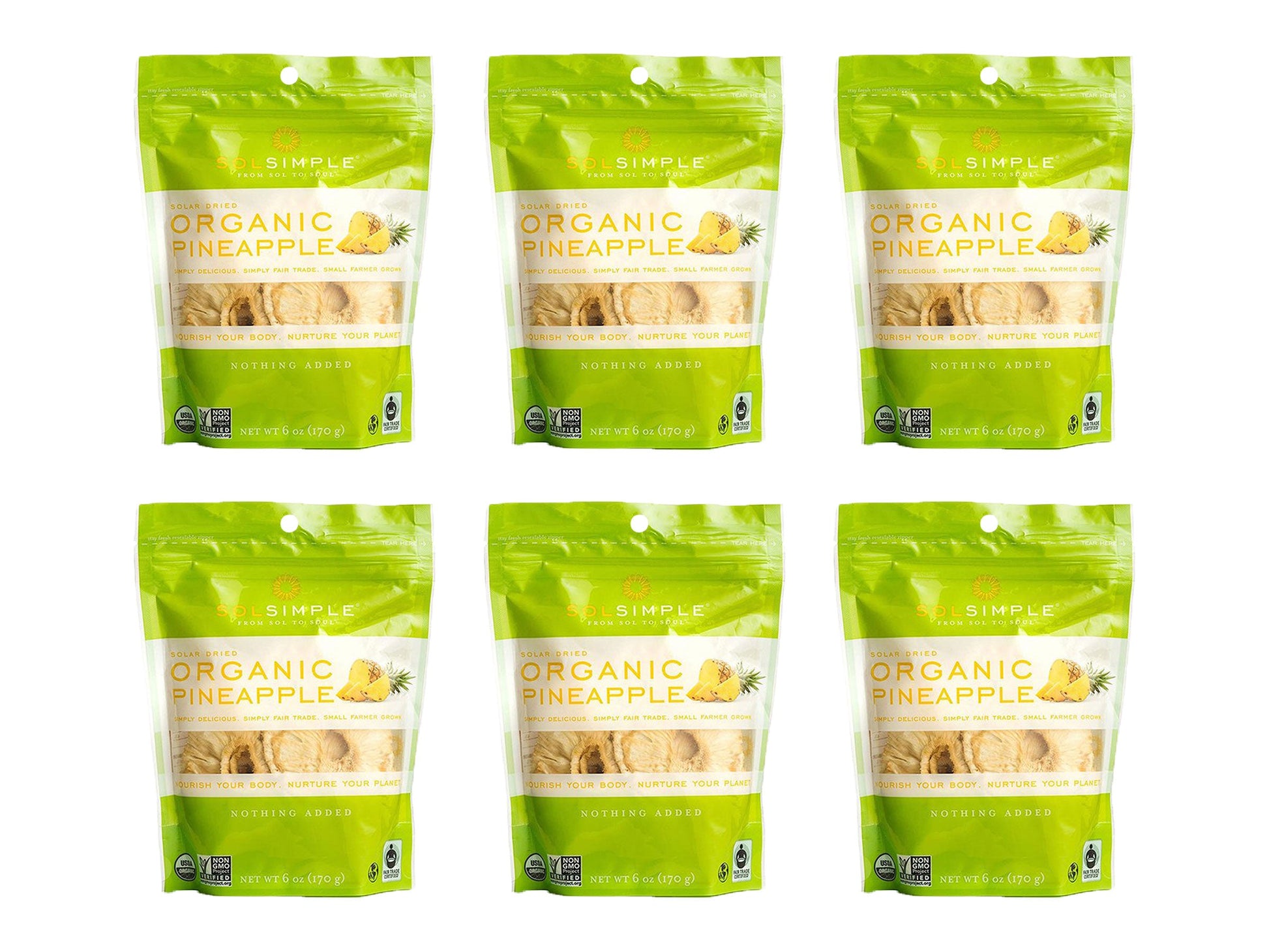 Organic Dried Pineapple