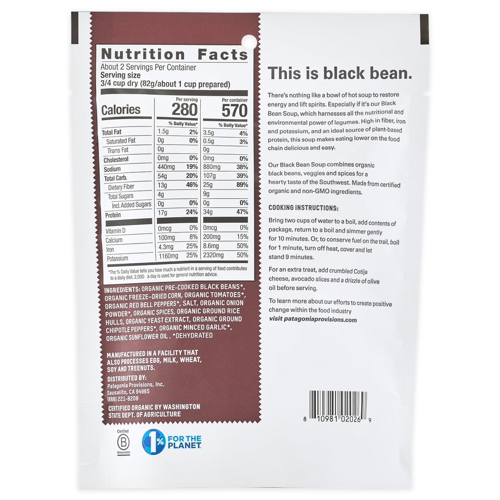 Organic Black Bean Soup